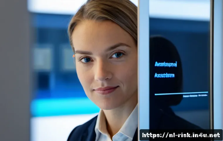 Home 17 생체인증 기술 보안성 분석 - Photorealistic close-up of a Dutch office worker securely unlocking a modern smartphone with facial ...